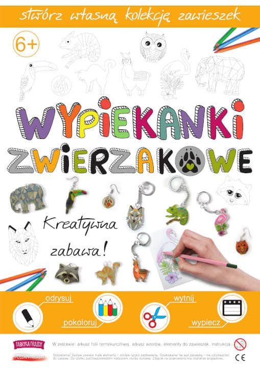 fabryka frajdy Zwierzakowe Wypiekanki - Breloczki, Zawieszki, Kolczyki - Fabryka Frajdy WYPIEKANKI ZWIERZAKOWE