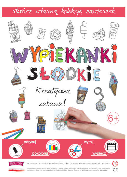 fabryka frajdy Słodkie Wypiekanki - Breloczki, Zawieszki, Kolczyki - Fabryka Frajdy WYPIEKANKI SŁODKIE