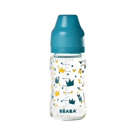 Beaba Yellow Blue Crown 240 ml szklana