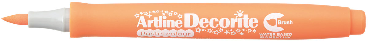 Artline SHACHIHATA Marker permanentny z końcówką pędzelkową Decorite BRUSH AR-035 pastel orange 9546