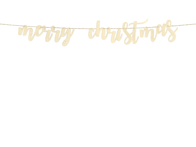 PartyDeco Baner "Merry Christmas" drewniany PartyDeco 87 cm GRL89-100