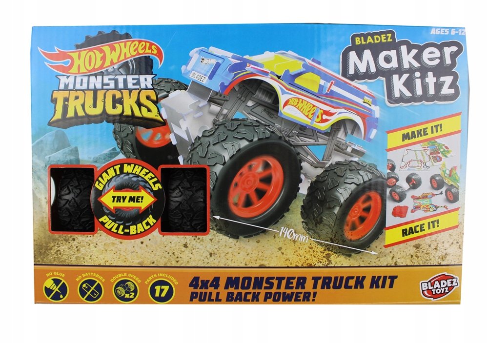 Mattel Bladez toyz Bladez toyz. BTHW-M04 Monster Truck, mix wzorów 5060158855780