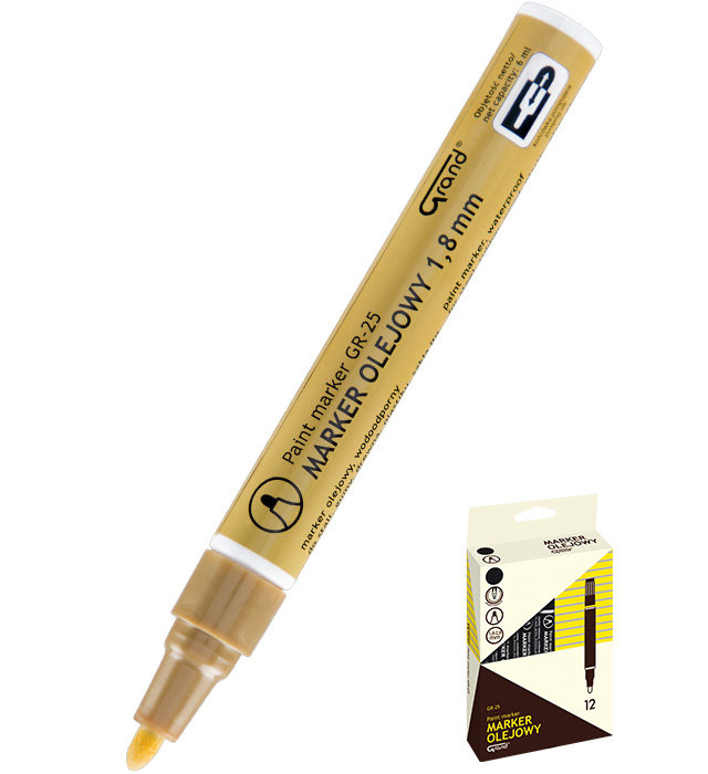 Grand Marker olejowy 1.8mm pomarańczowy okrągły KA7334