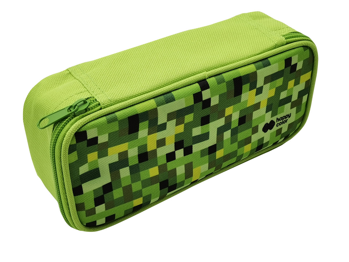 GDD Piórnik saszetka Pixi green prostokąt HAPPY COLOR - GDD