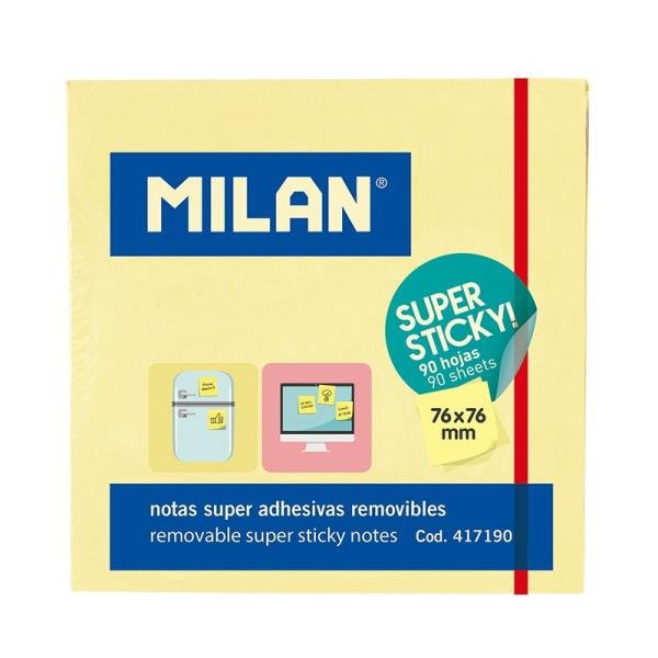MILAN Karteczki samoprzylepne Super Sticky praca zbiorowa