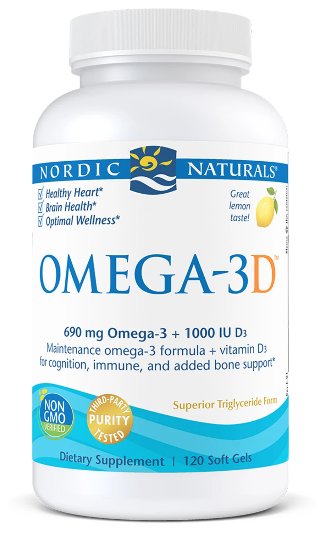 Omega Pharma Nordic Naturals 3D (120 kaps.)