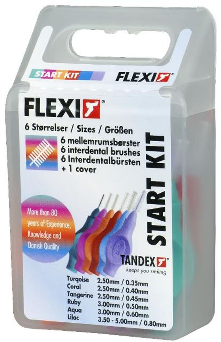 Tandex A/S czyściki międzyzębowe FLEXI START KIT MIX 6szt. w opak.