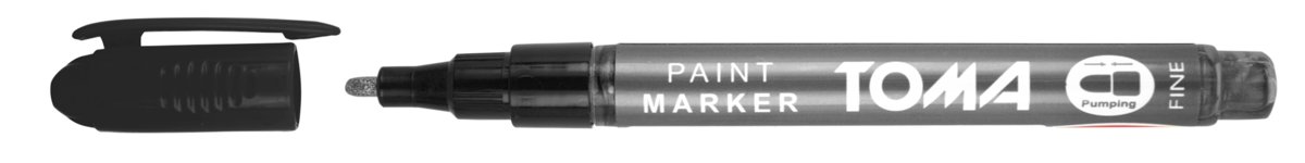 Toma Marker olejowy Fine srebrny TO-441