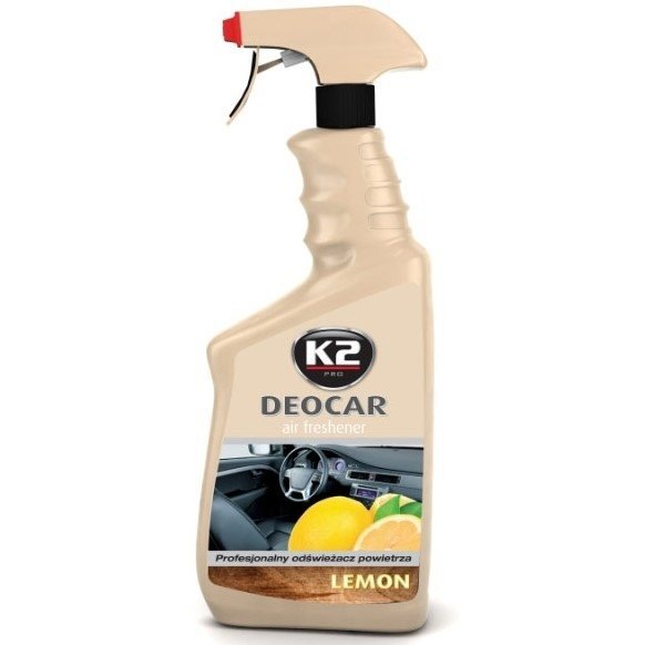 K2 Deocar Lemon 700ml Profesjonalny odświeżacz powietrza o zapachu cytrynowym