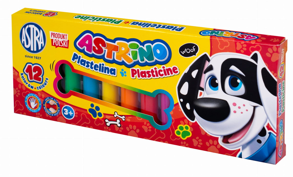 ASTRA papiernicze Plastelina Astrino 12 kolorów papiernicze