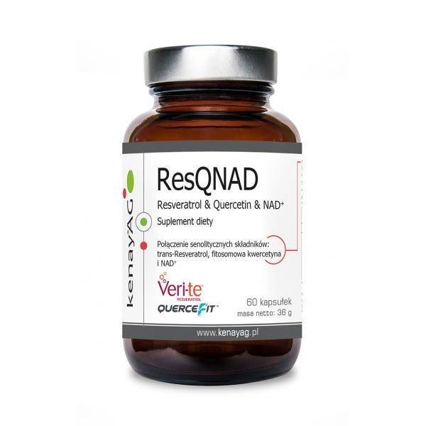 kenayAG ResQNAD Resveratrol & Quercetin & NAD+ (resweratrol, kwercetyna, NAD) (60 kapsułek) 5CDF-41259