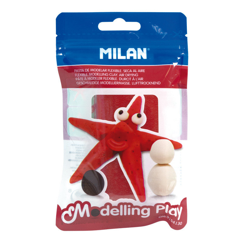 Milan Modelina Air-Dry 100g czerwona 9154130