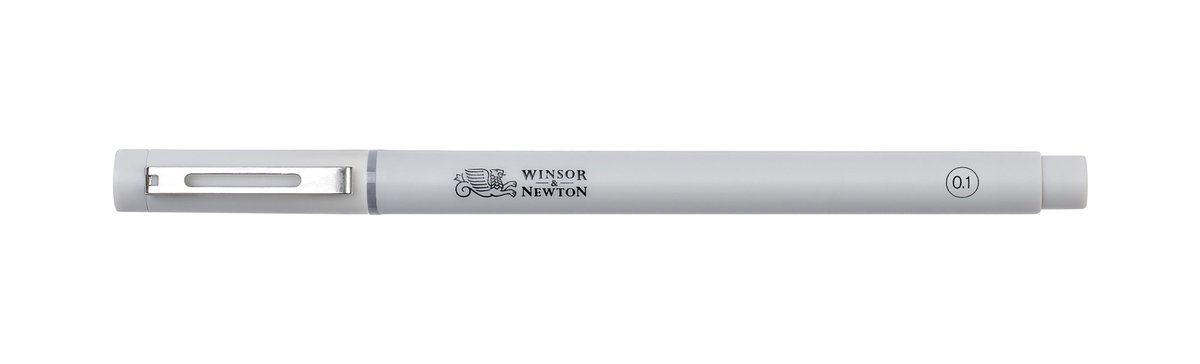 Winsor & Newton, cienkopis z tuszem wodoodpornym, szary 0,1