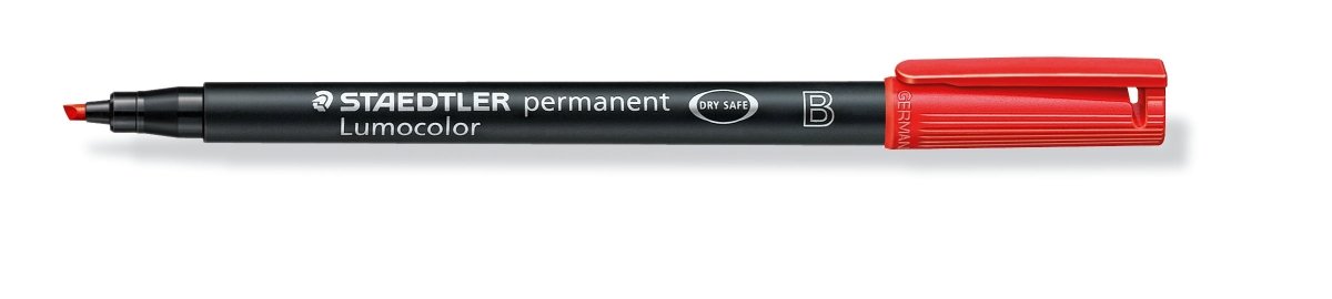 Staedtler Foliopis Lumocolor 314 B - czerwony