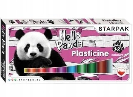STARPAK Plastelina 12 kolorów Panda pudełko 1/40