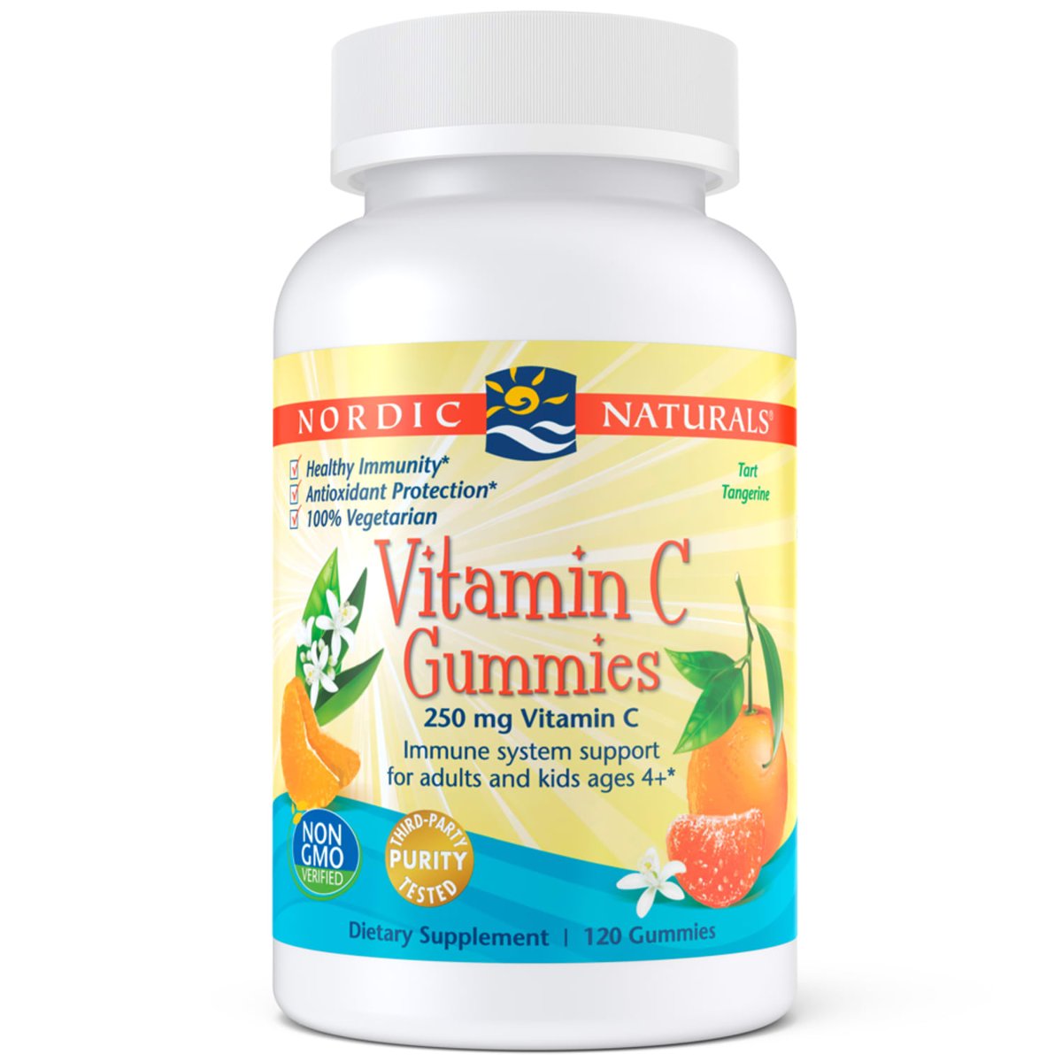 Nordic Naturals Vitamin C Gummies mandarynkowe (120 żelek) Nordic Naturals