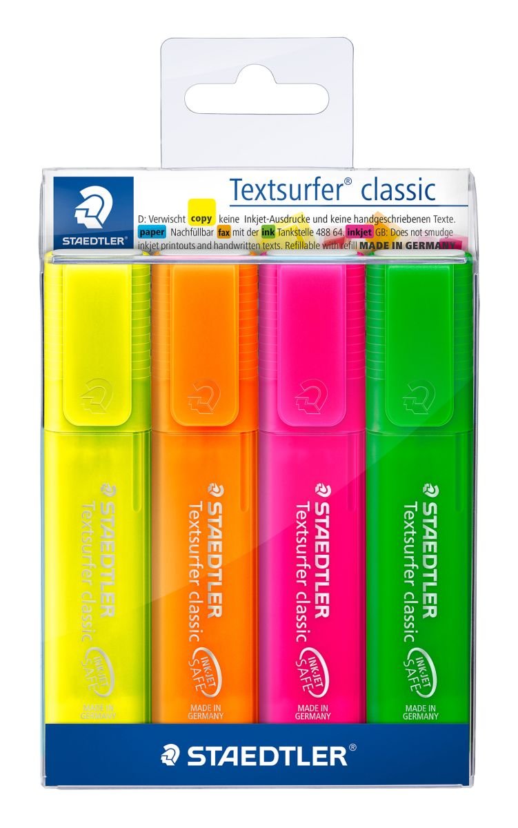 Staedtler Zakreślacz biurowy Classic 4 kolory WIKR-0983552 WIKR-0983552