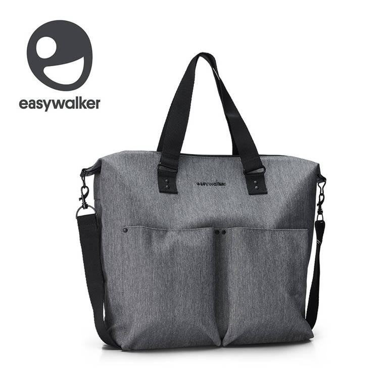 Easywalker Torba do wózka z przewijakiem i organizerem Diamond Grey szary