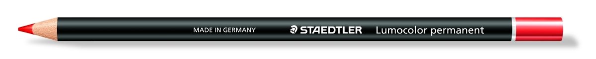 Staedtler STAEDTLER ołówek GLASOCHROM wodoodporne czerwony 12 sztuk STA052