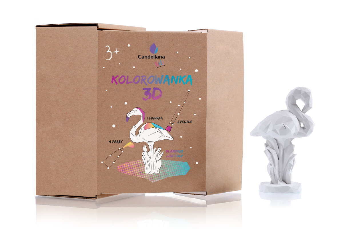 Candellana Kolorowanka 3D Flaming Low Poly