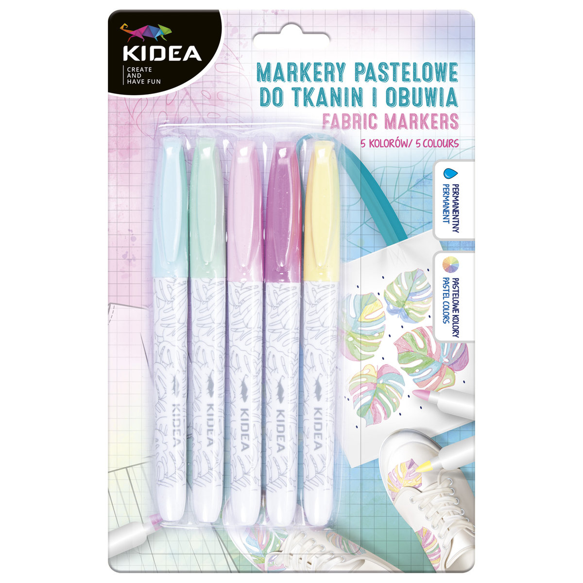 Derform MARKER DO TKANIN I OBUWIA 5KOL PAST KIDEA B/C MPOT5KA