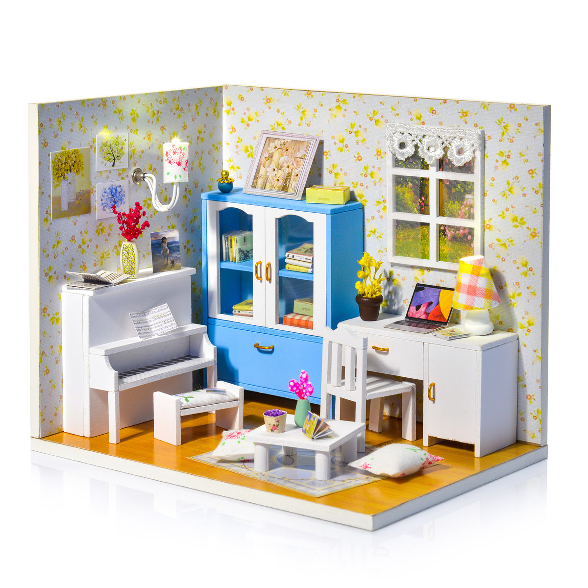 Składany Drewniany Model LED Anna's Room - Nice-idea.pl