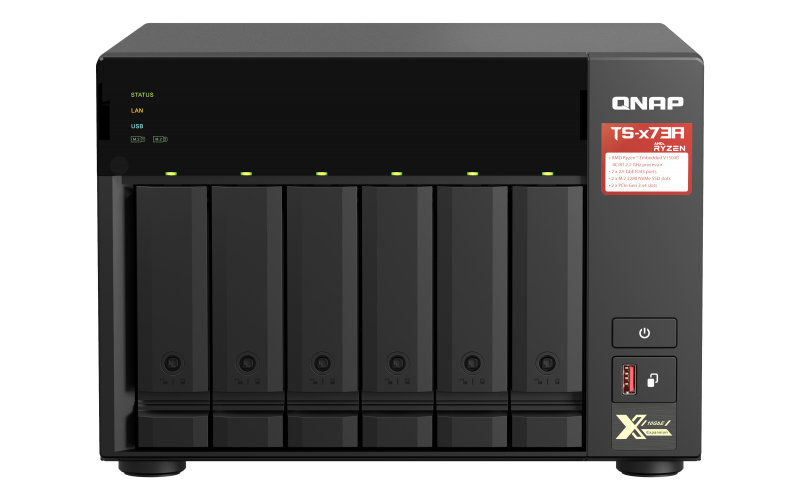 QNAP TS-673A-8G tower 6bay AMD Ryzen 8GB RAM TS-673A-8G