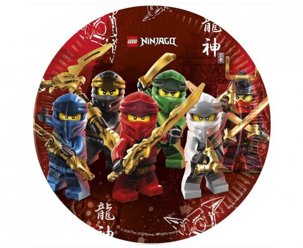 GoDan Talerzyki papierowe Lego Ninjago 8szt 4934555