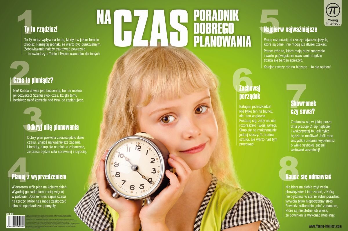 Young Intellect, Podkładka na biurko NA CZAS, 550x365 mm