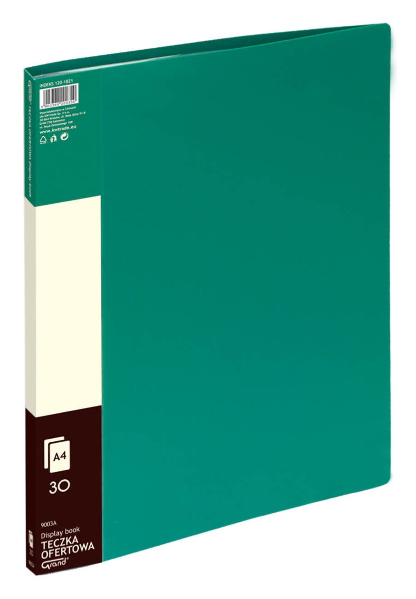 Eagle Teczka Ofertowa Pp A4, 30 Koszulek 9003a Zielona