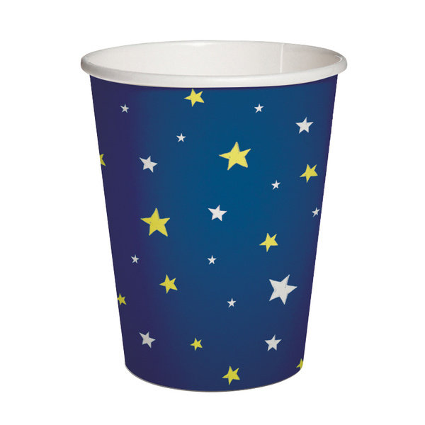 Kubki papierowe eko Gwiazdki 250ml 10szt - PAW