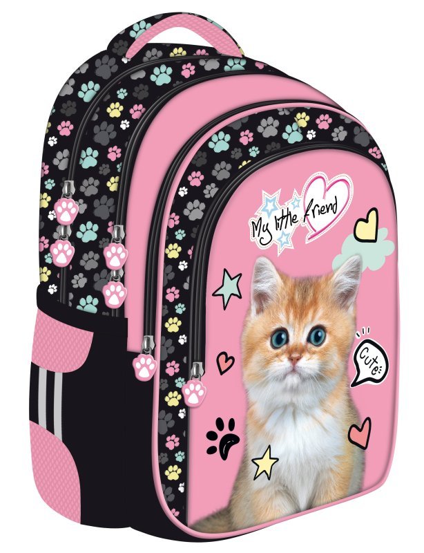 St. Majewski Plecak szkolny Pink Cat - My Little Friend