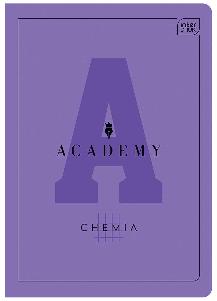 Academy, Zeszyt A5 60 kartek, kratka, Chemia