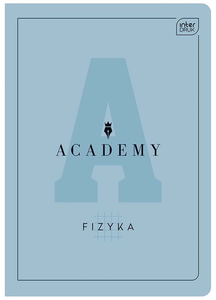 Academy, Zeszyt A5 60 kartek, kratka,  Fizyka