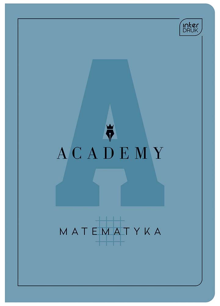Academy, Zeszyt A5 60 kartek, kratka, Matematyka
