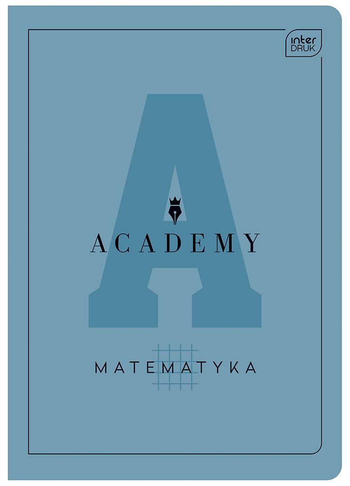 Academy, Zeszyt A5 60 kartek, kratka, Matematyka