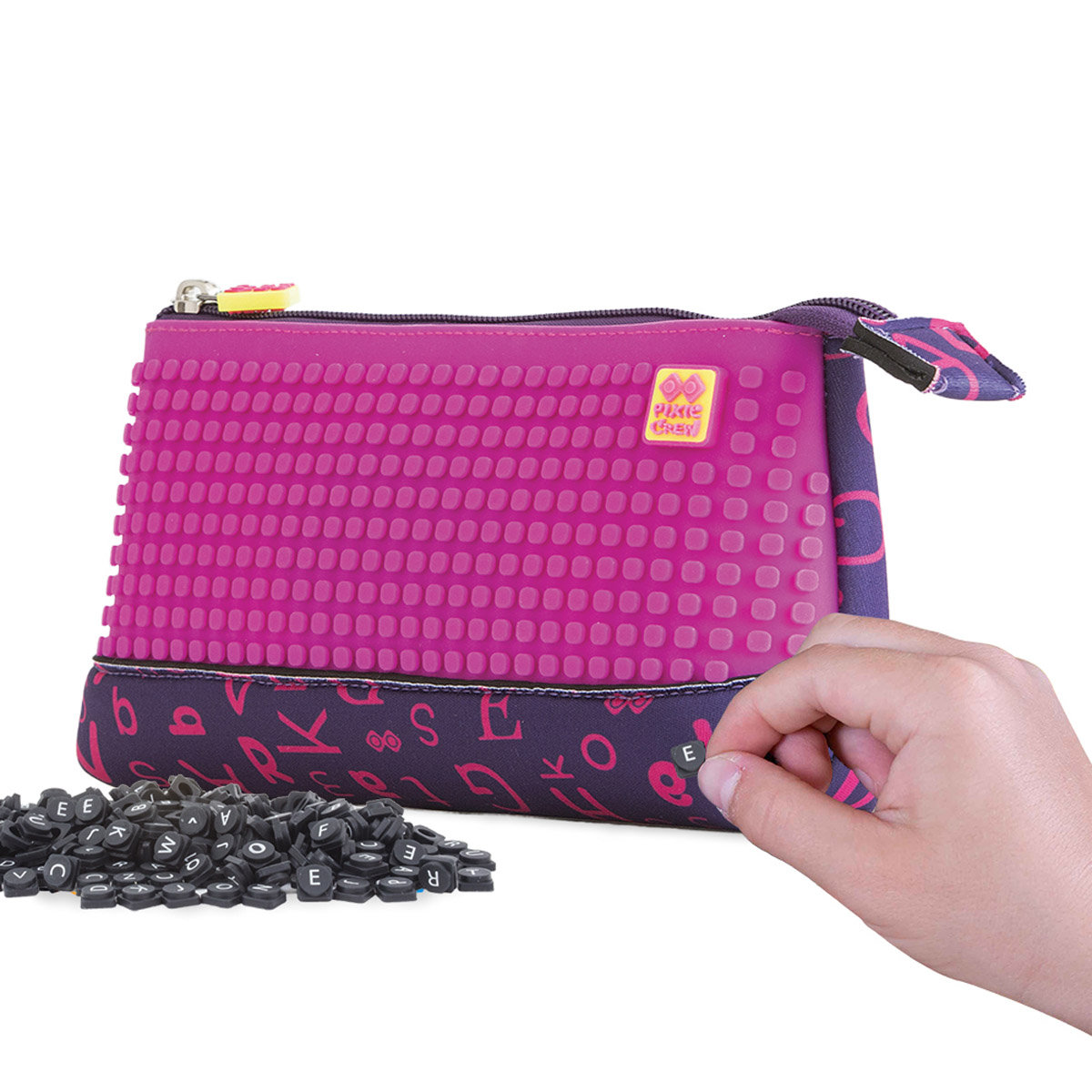 Pixelbags PIXIECREW Piórnik literki/fuksja GXP-606245