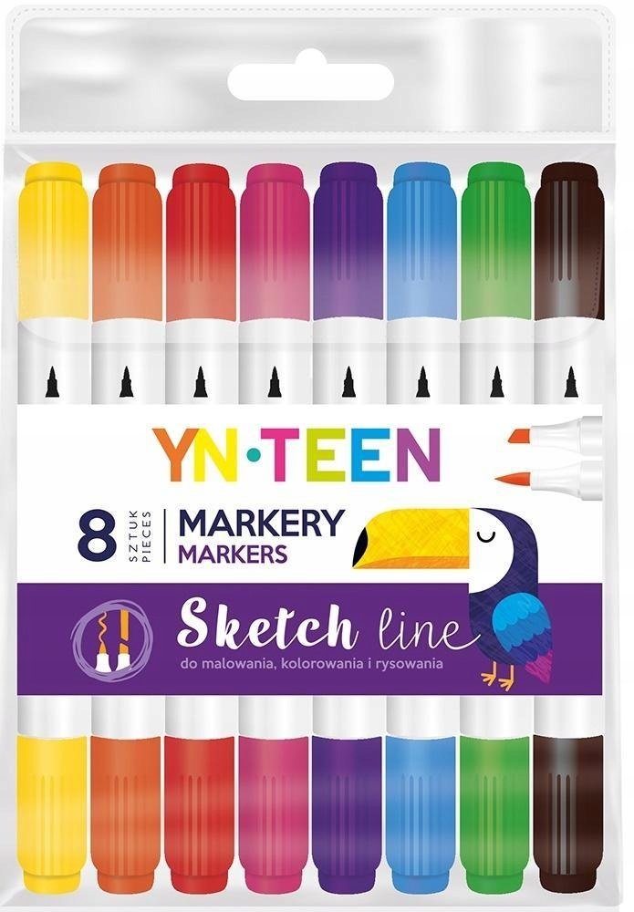 INTERDRUK Marker Sketch Line 8 kolorów YN TEEN 446795