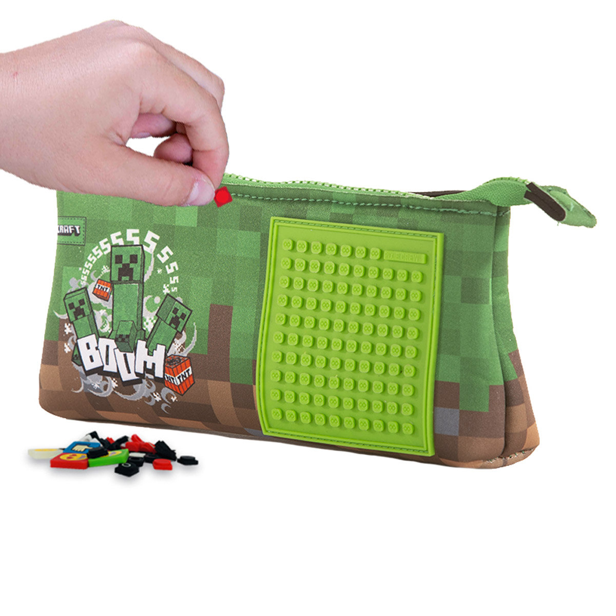 Pixe Crew Minecraft duży zielony pojemnik