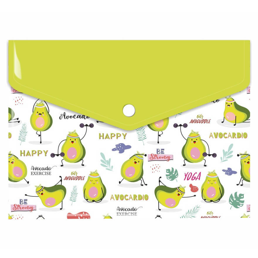Biurfol Teczka kopertowa A5/PP nadruk Avocado