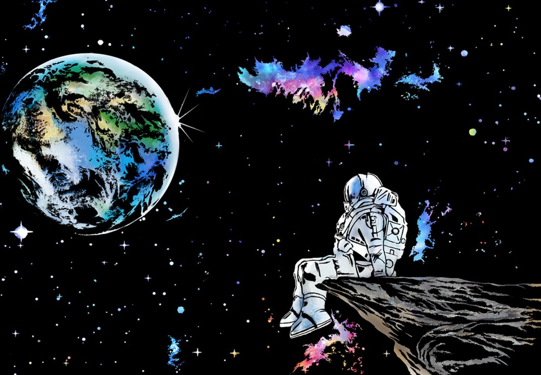 Magiczna Zdrapka Kosmiczny myśliciel 40,5x28,5cm