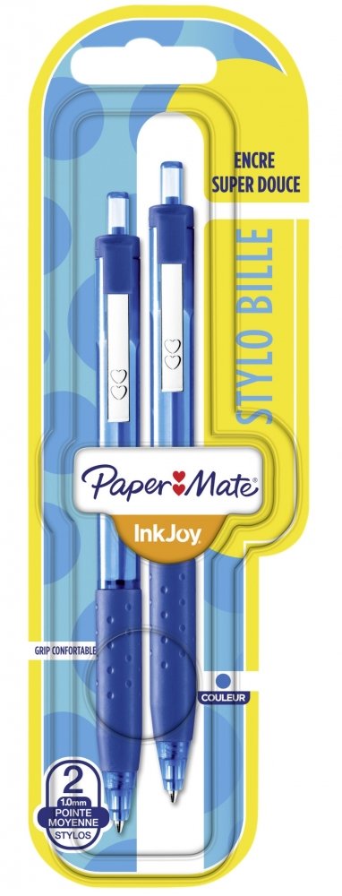 Paper Mate Długopis zamykany Inkjoy 300RT niebieski 2 szt.