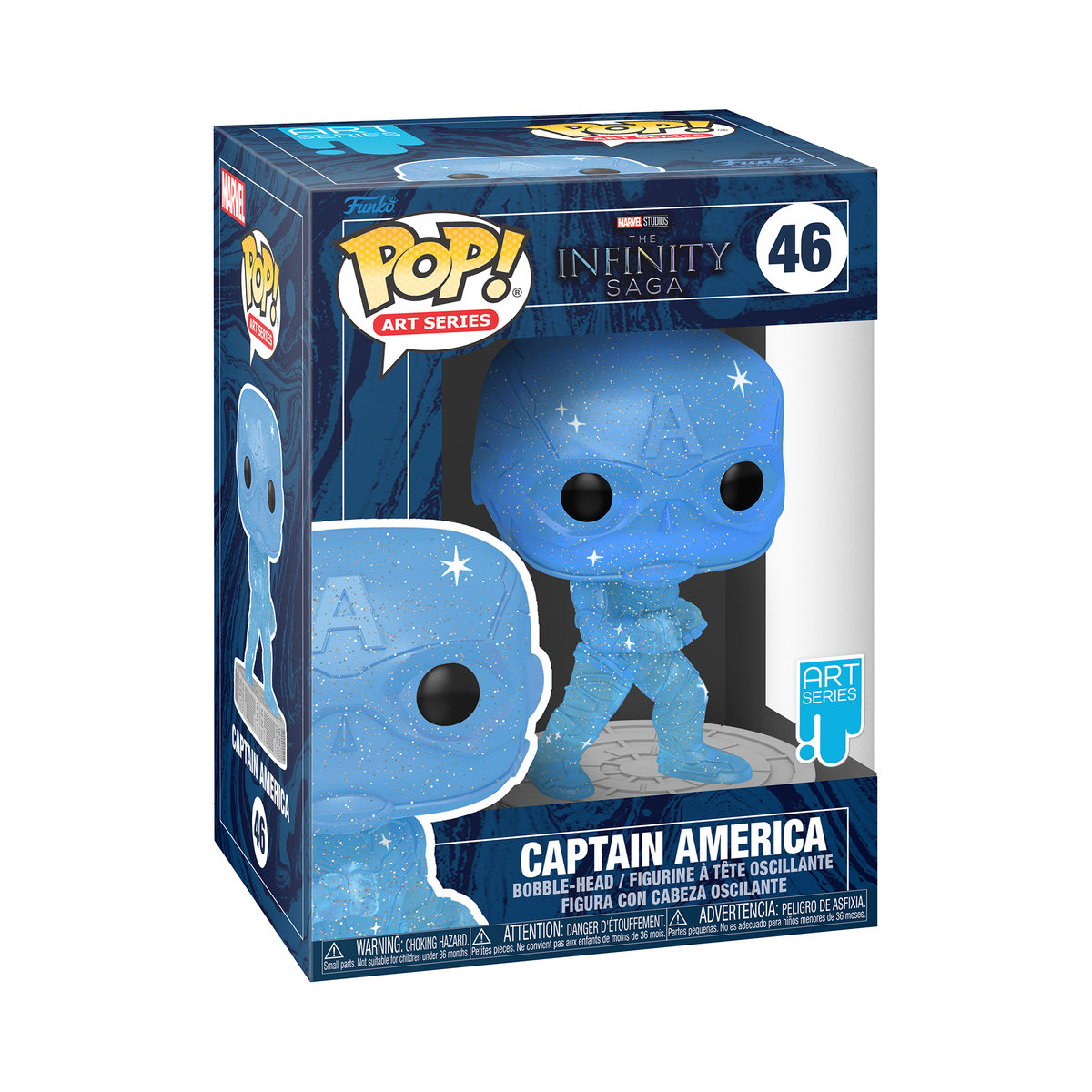 Funko POP, figurka Artist Series: Infinity Saga- Cap America(BU)