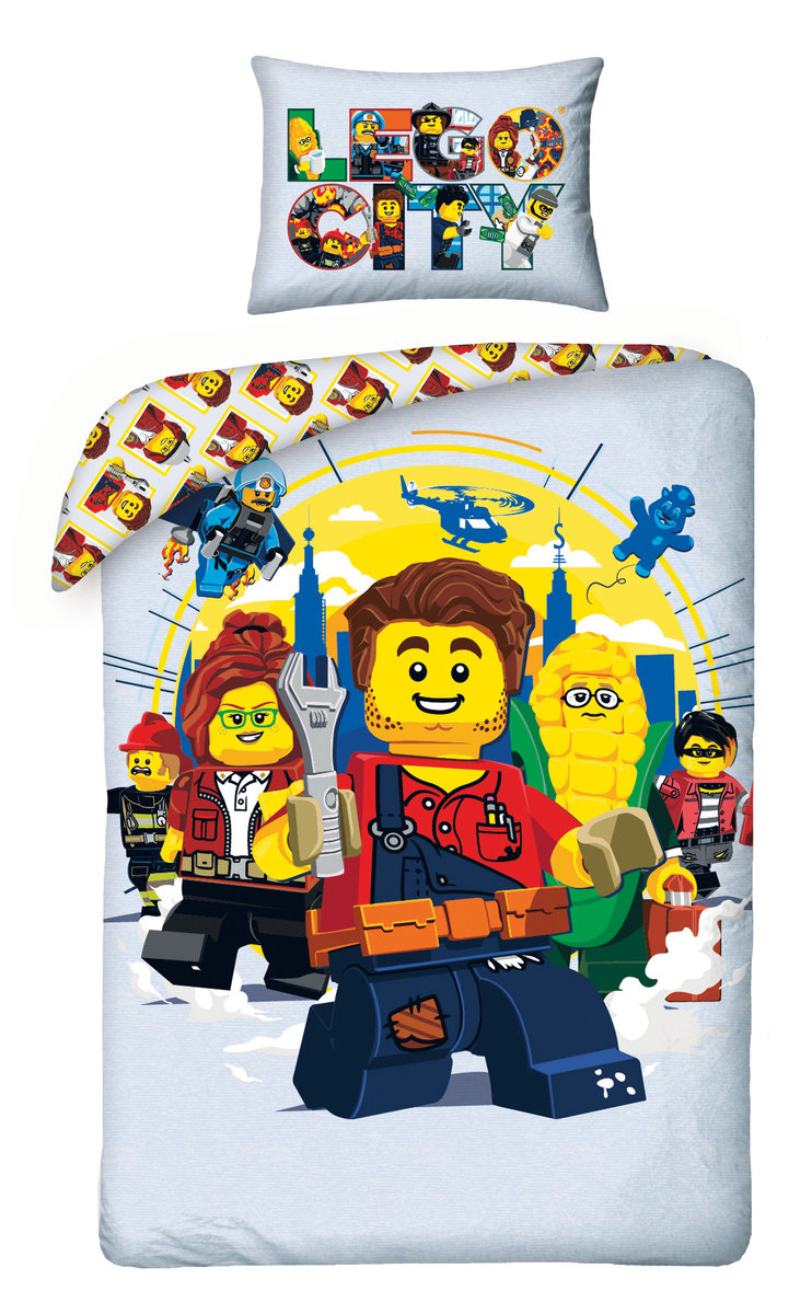 Halantex, LEGO, Pościel dziecięca, bawełna, 140x200 cm