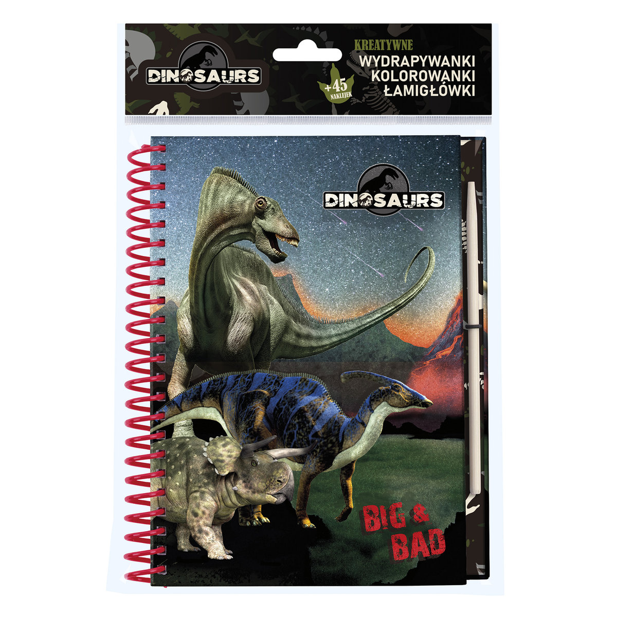notes kreatywny z wydrapywankami dinozaur 17