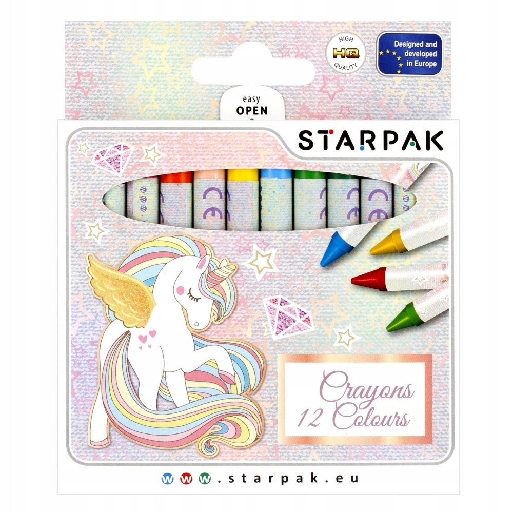 Starpak Kredki woskowe Unicorn 490949 12 kolorów