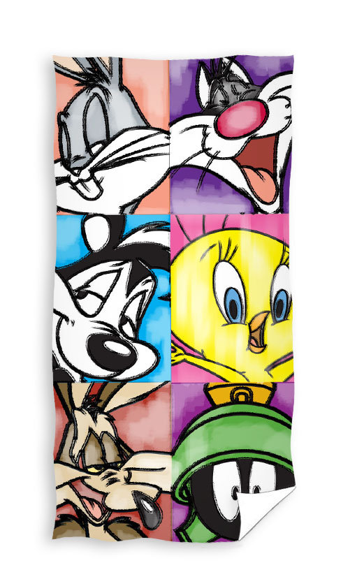 Ręcznik kąpielowy Looney Tunes Grupa, 70 x 140 cm