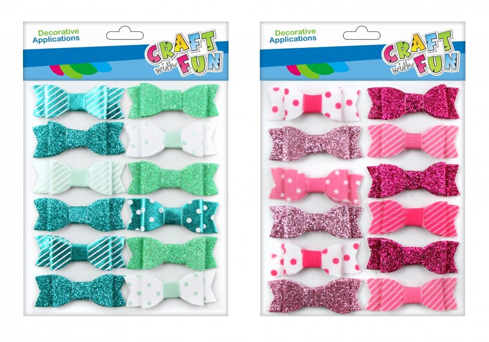 Craft with Fun Ozdoba dekoracyjna Mater Kokard samoprzylepna 12szt 12/144