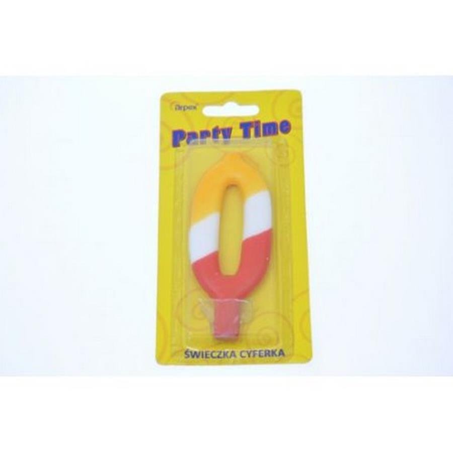 Swieczka cyferka kolor nr 0