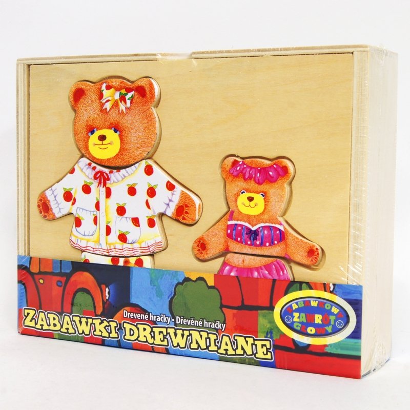 Dromader Układanka drewniana Dwa misie 001998